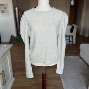 Generation Love Cream Sequin Crew Sweater